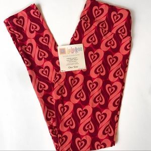 LuLaRoe OS Valentines Leggings